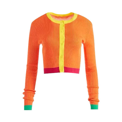 Orange crop top for women - Mirthe