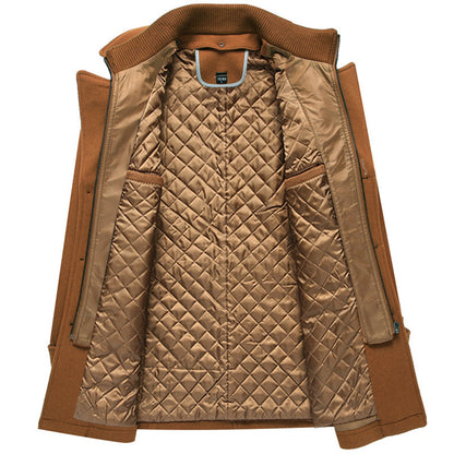Warme halflange trenchcoat heren - Jianyl