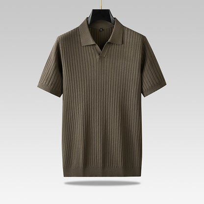 Corduroy polo shirt in grote maten - Sven