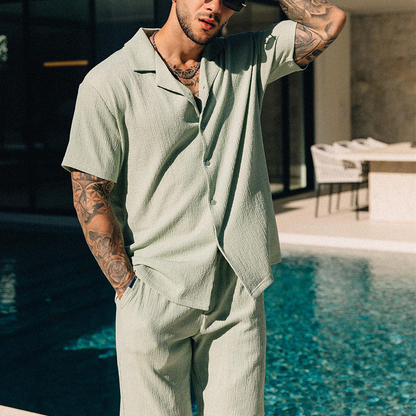 Luxe Lounge Shirt & Shorts Set - Nørholm