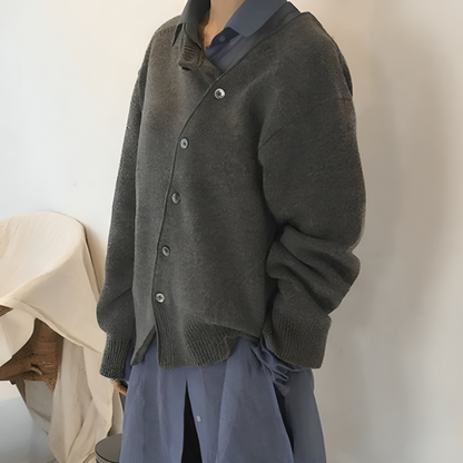 Women's vest with diagonal buttons - Maria