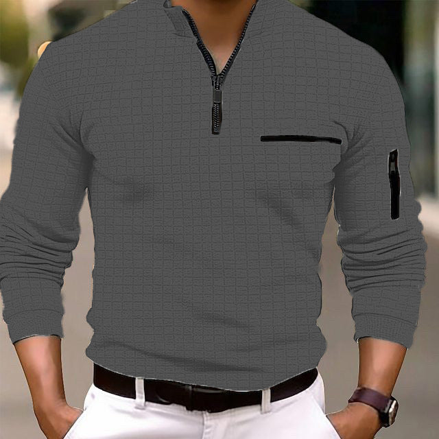 Casual zip trui heren - Stijn