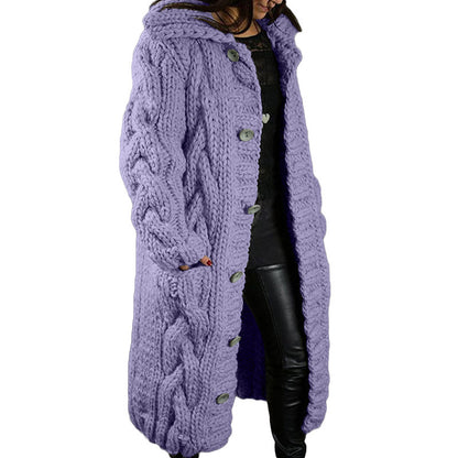 Casual warm gewoven vest dames - Anette