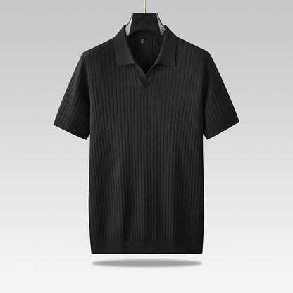 Corduroy polo shirt in grote maten - Sven