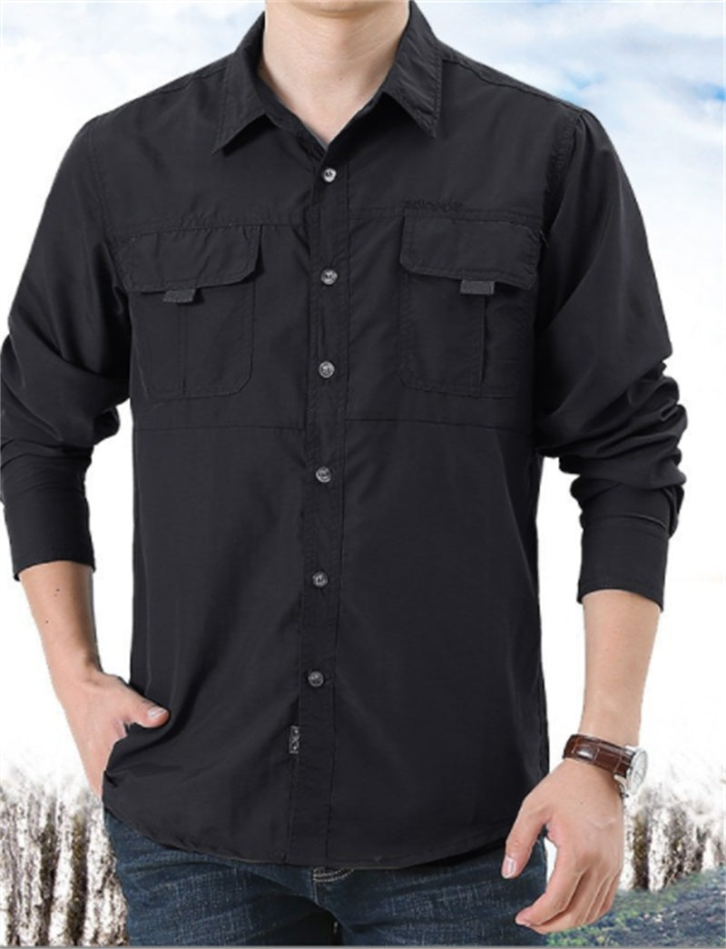 Losvallend heren shirt met lange mouwen - Eriksøn