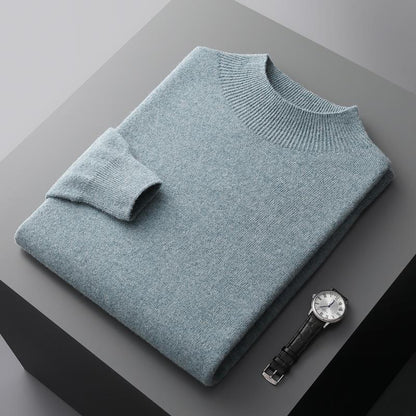 Luxe heren trui met halve kraag - Ralph