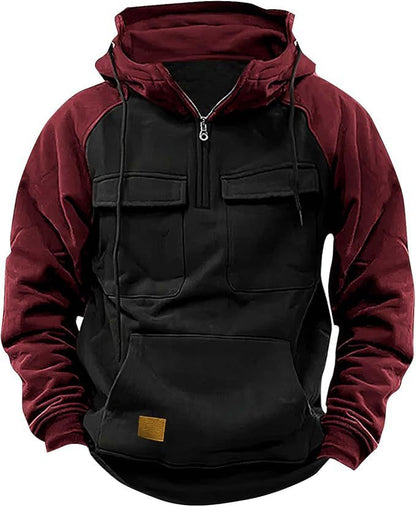 Dikke heren hoodie met veel opbergzakken - Jørsen