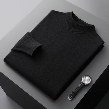 Luxe heren trui met halve kraag - Ralph