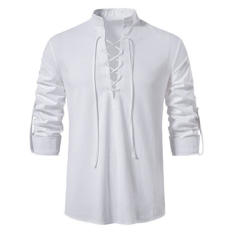 Katoenen vest met v- hals - Francesco