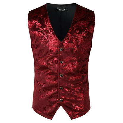 Goudkleurig steampunk heren vest - Otto