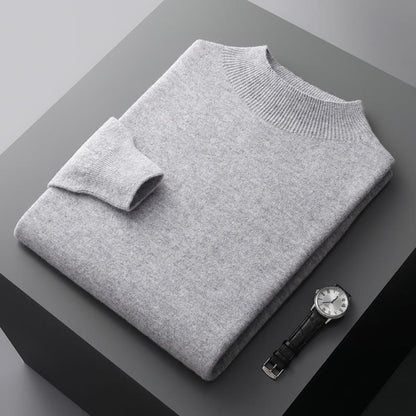 Luxe heren trui met halve kraag - Ralph