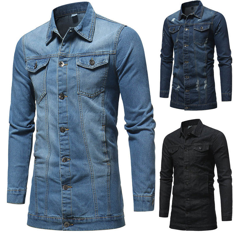 Heren denim jack lang - Bjørn