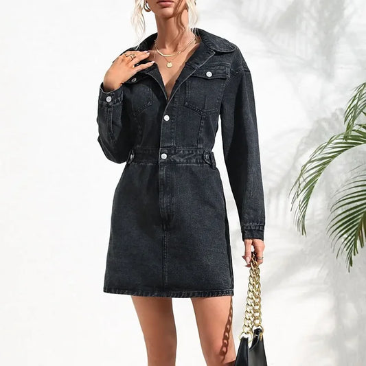 Denim jurk voor dames - Maevie