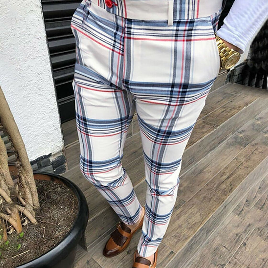 Nette geruite pantalon heren