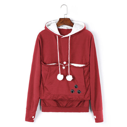 Stijlvolle hoodie met dieren buidel - Rita