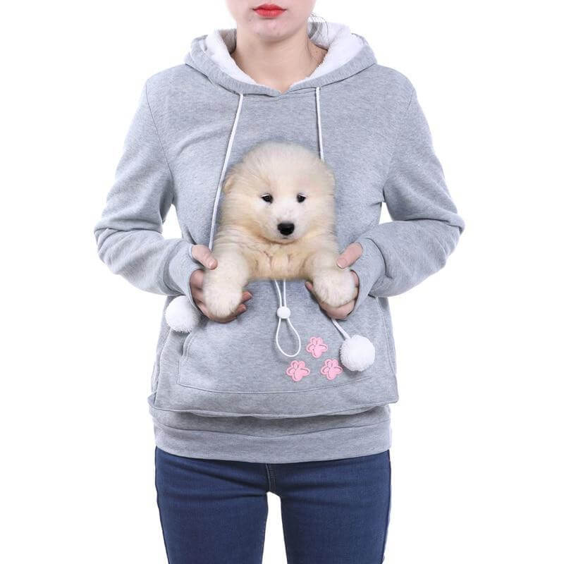 Stijlvolle hoodie met dieren buidel - Rita