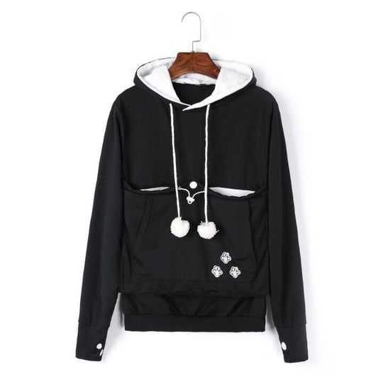 Stijlvolle hoodie met dieren buidel - Rita