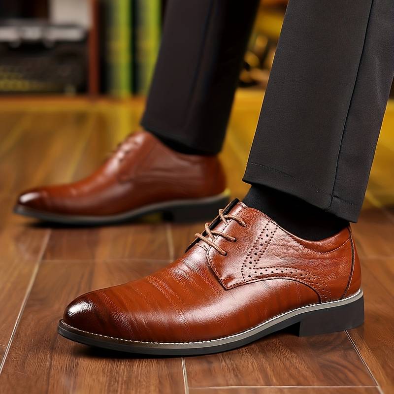 Leren heren schoenen, Stijlvol en chique - Merten