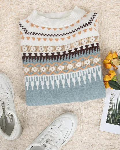 Winter trui met patroon voor dames - Lea