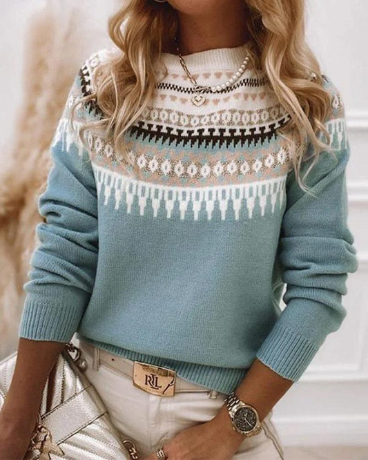 Winter trui met patroon voor dames - Lea