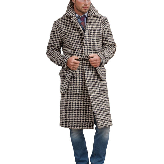 Trenchcoat met patroon heren - Nørmann