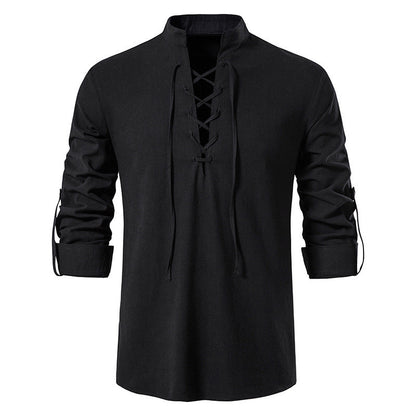 Katoenen vest met v- hals - Francesco