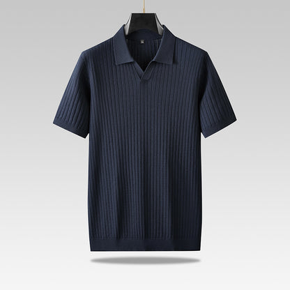 Corduroy polo shirt in grote maten - Sven