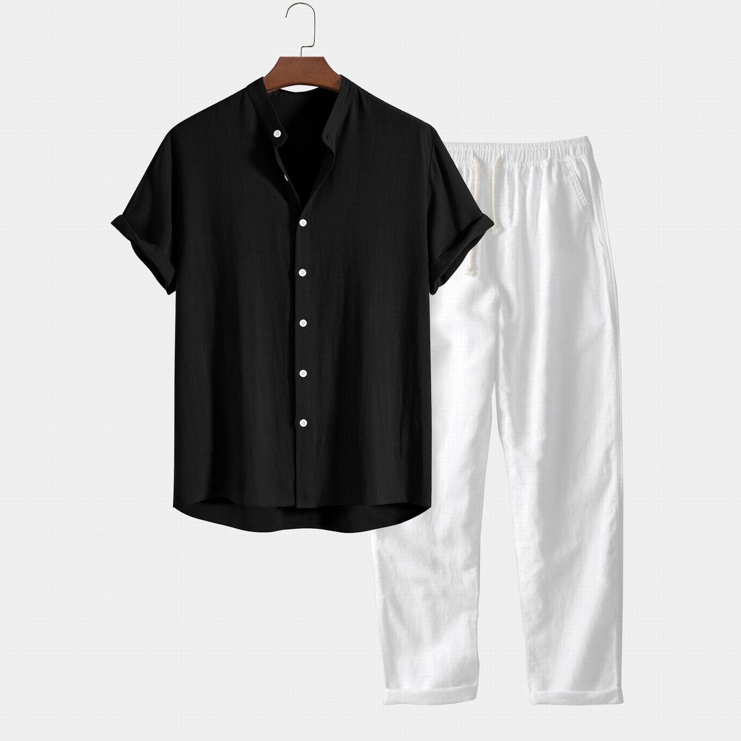 Linnen heren overhemd met broek - Francesco