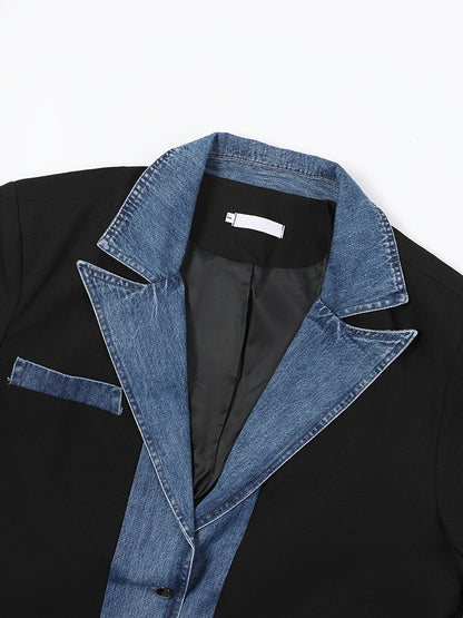 Half denim colbert heren - Nørsen