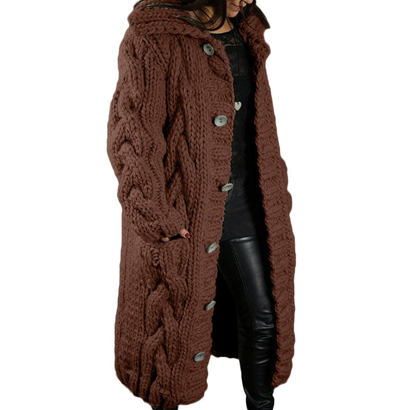 Casual warm gewoven vest dames - Anette