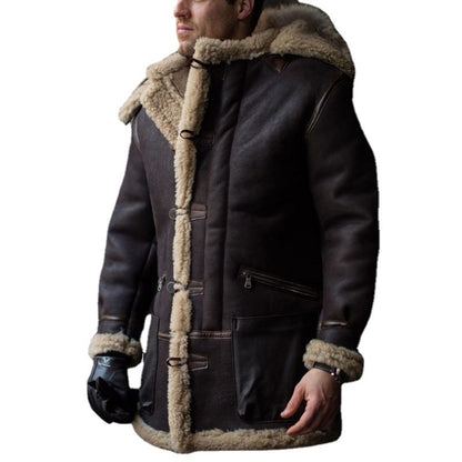 Warme winter parka met kraag heren - Ragnar