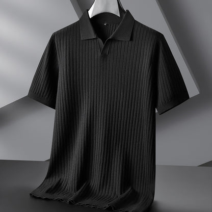 Corduroy polo shirt in grote maten - Sven