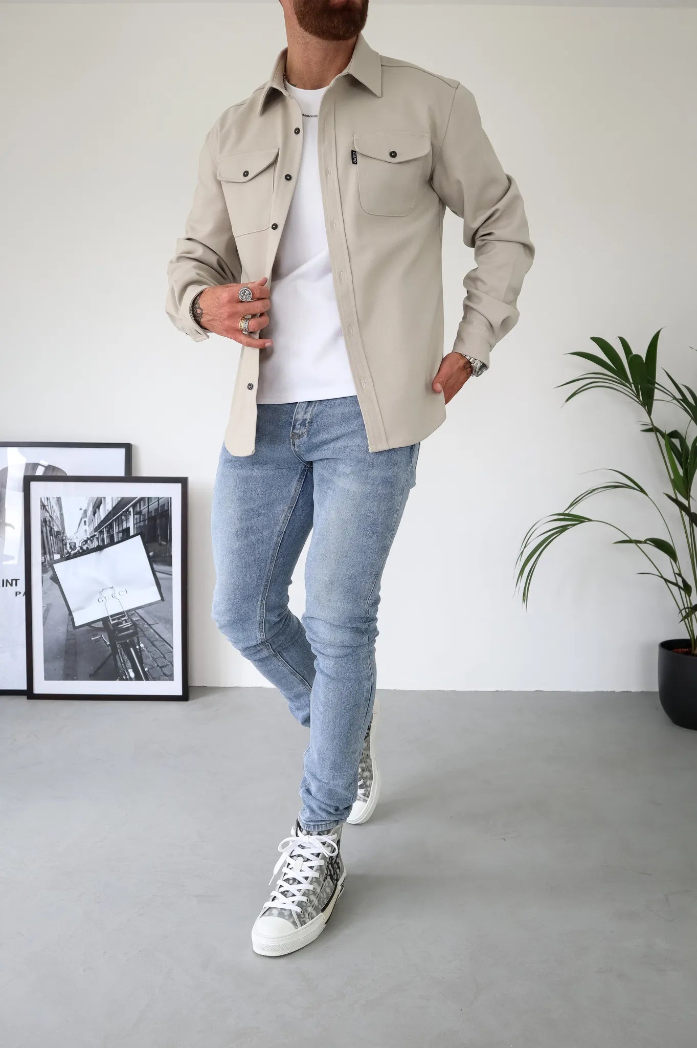 Moderne overhemd jas voor heren - Maxes