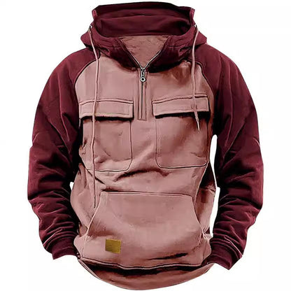 Dikke heren hoodie met veel opbergzakken - Jørsen