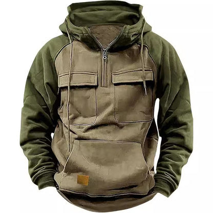 Dikke heren hoodie met veel opbergzakken - Jørsen