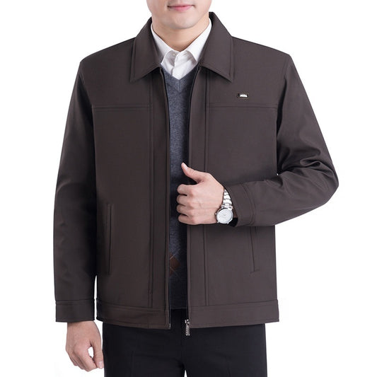 Lined jacket with turned-down collar - Nørsen