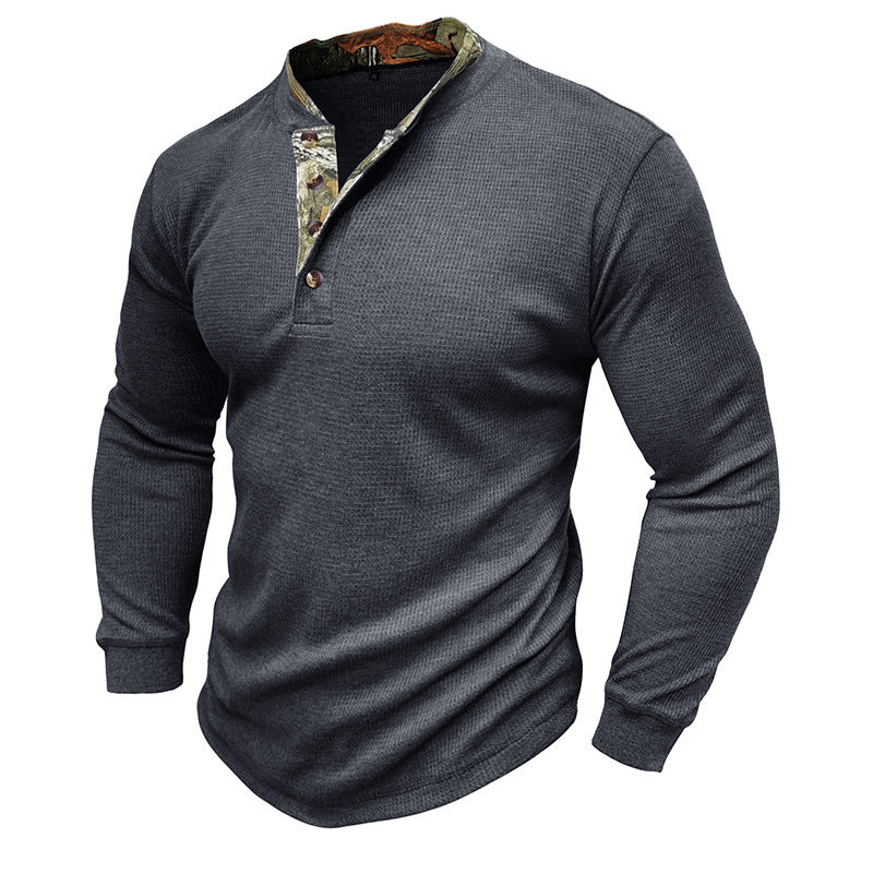 Subtiel ruig shirt met v hals - Thør