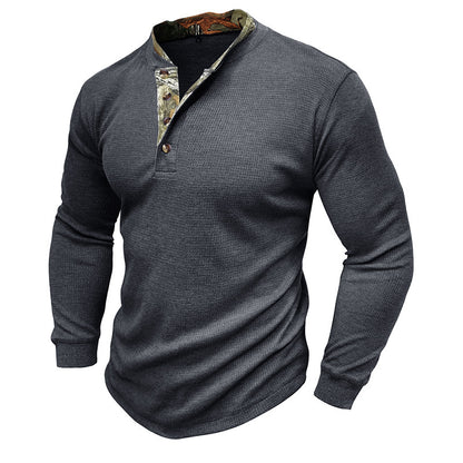 Subtiel ruig shirt met v hals - Thør
