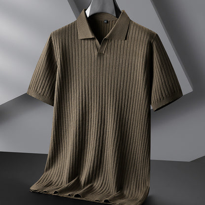 Corduroy polo shirt in grote maten - Sven