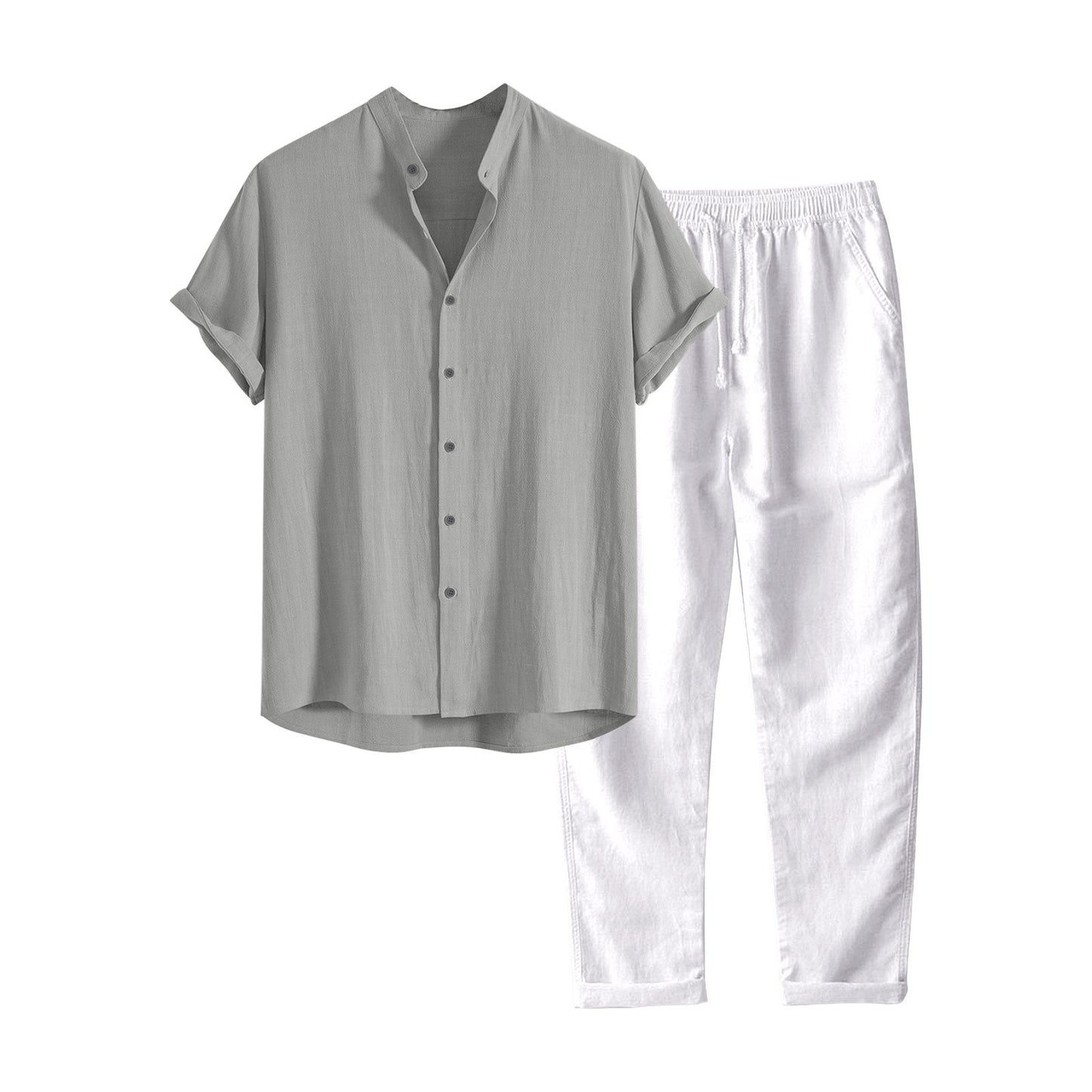 Linnen heren overhemd met broek - Francesco