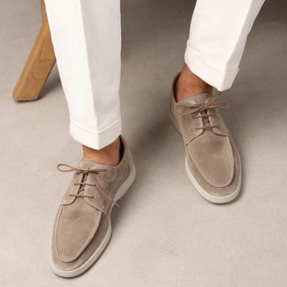 Herenloafers van Suède met veters - Milan